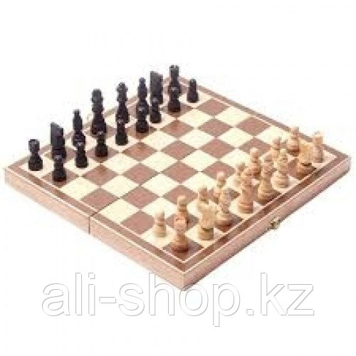 Шахматы деревянные (2.6*14.4*28.9)см 3 в 1 средние №1428B - фото 1 - id-p113499736