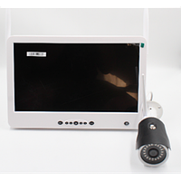 Wi-Fi комплект беспроводного видеонаблюдения DVR KIT Full HD UKC CAD-1308 LCD 13.3" на 8 камер