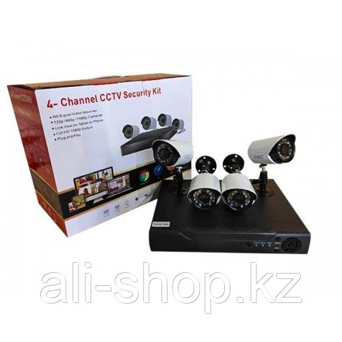 Комплект видеонаблюдения UKC KIT 520 3. 6 мм 4 mp H. 264 4 камеры - фото 2 - id-p113500385
