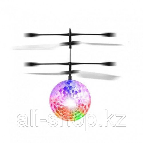 Светящийся летающий шар-игрушка сенсорный с подсветкой - фото 2 - id-p113499777
