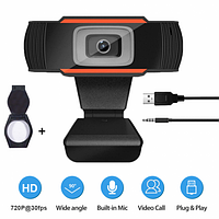 Веб-камера HD 720p (1280x720) с встроенным микрофоном вебкамера для ПК компьютера скайпа UTM Webcam (SJ-922) +