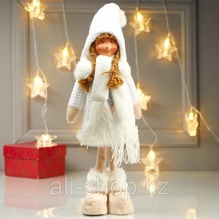 Кукла интерьерная "Девочка в белом платье с сердечком" 43 см - фото 1 - id-p113501338