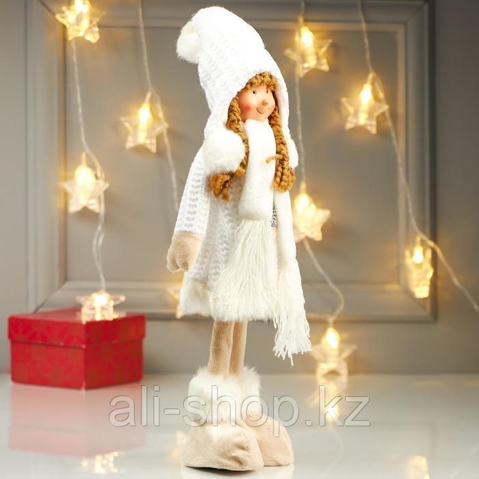 Кукла интерьерная "Девочка в белом платье с сердечком" 43 см - фото 2 - id-p113501338