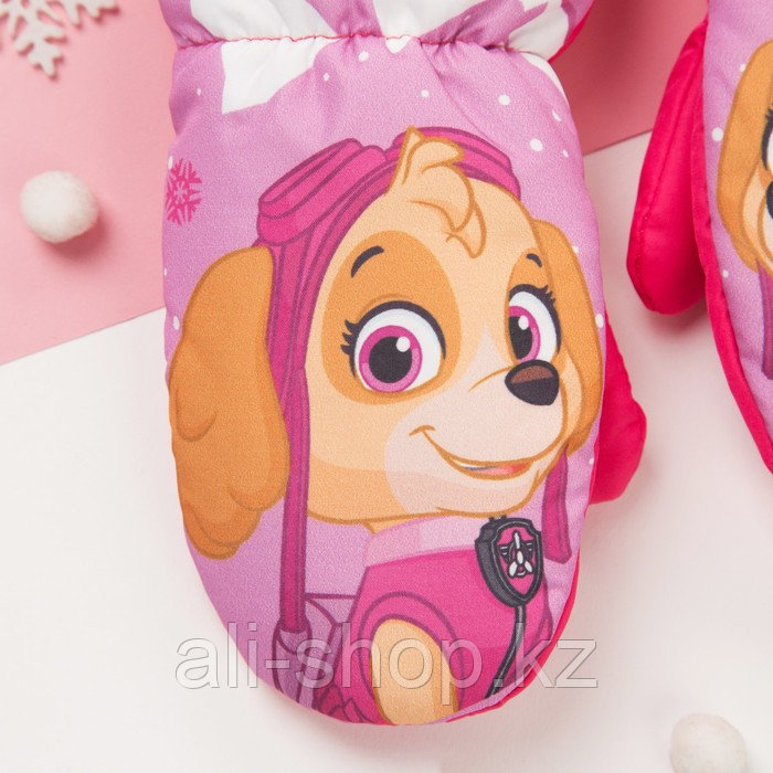 Рукавицы (варежки) зимние PAW PATROL "Скай" р-р 13 (3-4 года), розовый - фото 3 - id-p113501427