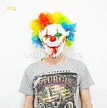 Латексная маска на хэллоуин ужасный клоун с длинным языком 02, фото 3