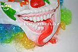 Латексная маска на хэллоуин ужасный клоун с длинным языком 02, фото 5