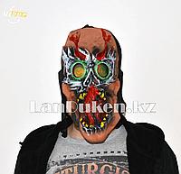 Латексная маска на хэллоуин злобное существо с 3D линзами 02
