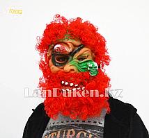 Латексная маска на хэллоуин пират красная борода