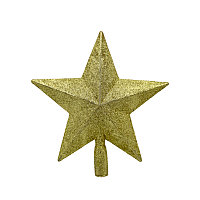 Новогодняя звезда наконечник (золотистая)