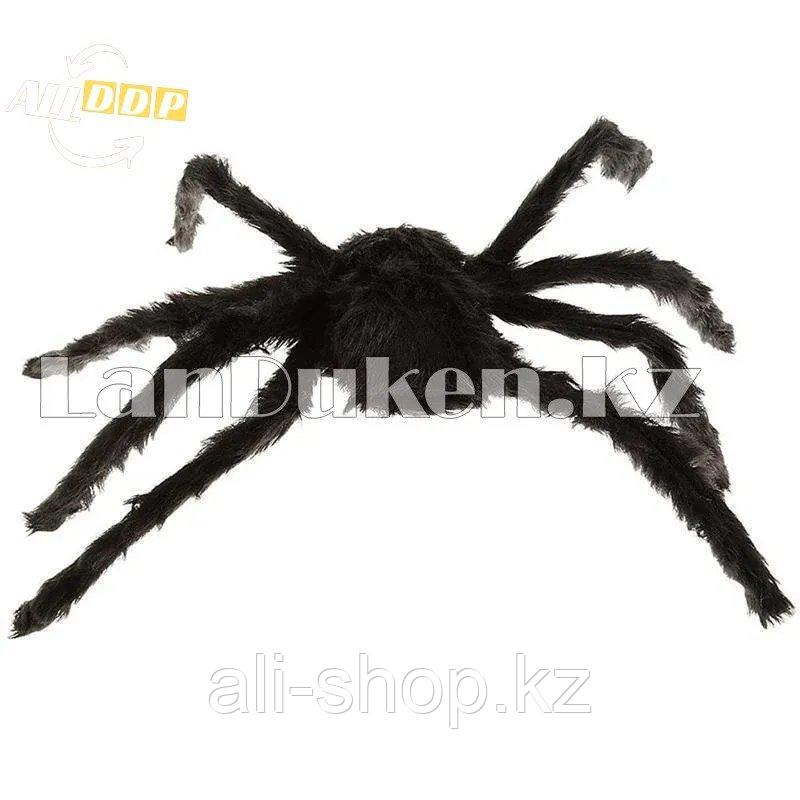 Паук декоративный большой для Хэллоуина черный 110 см - фото 7 - id-p113501593