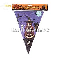 Флажки для Хэллоуина (Happy Halloween) Тыква фиолетовый