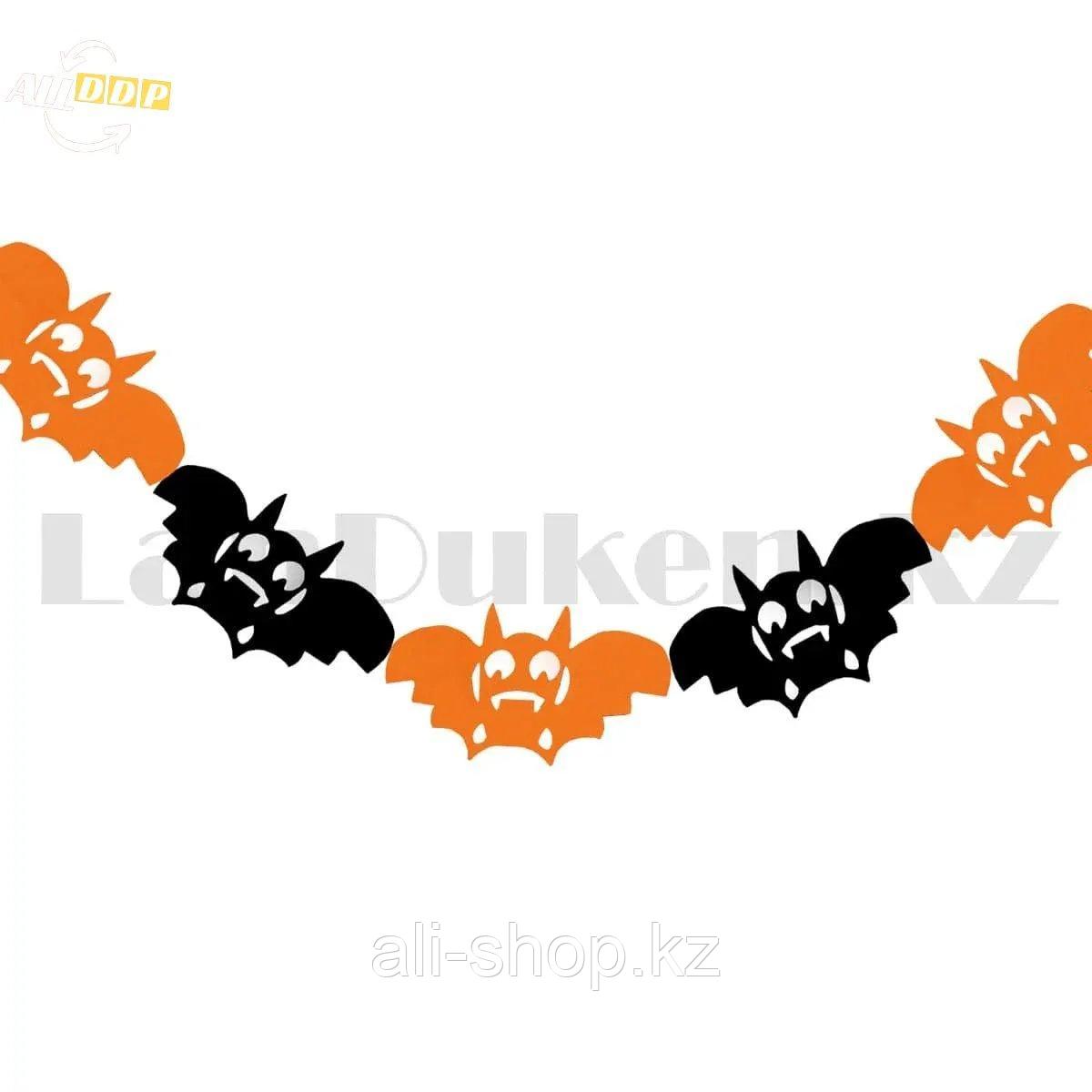 Бумажная гирлянда Летучие мышки для Хэллоуина (Halloween) - фото 2 - id-p113501684