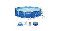 Каркасный бассейн INTEX metal frame pool set 4.57m*1.22m