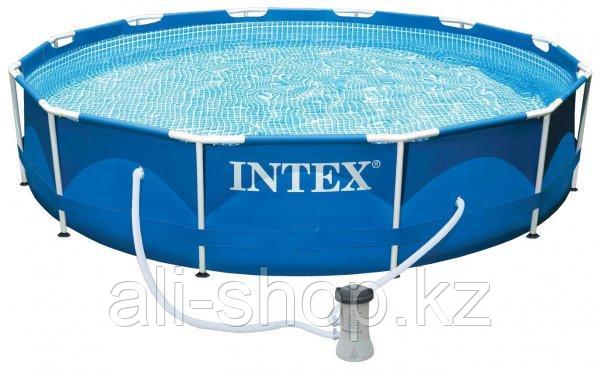 Каркасный бассейн INTEX metal frame pool set 3.05*76 с фильтром