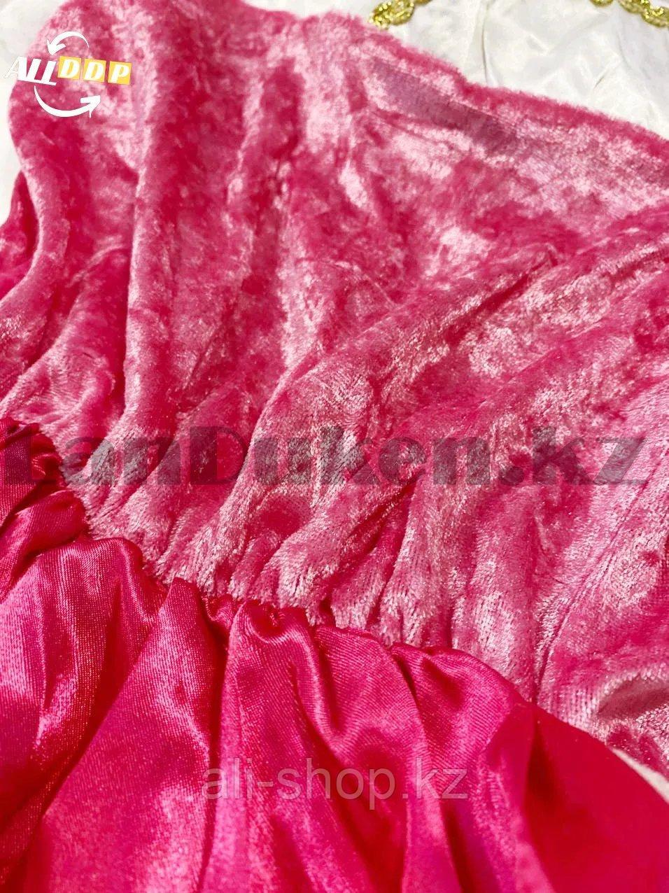 Костюм детский карнавальный Спящая Красавица Аврора принцесса для девочек розовое XF-6935 - фото 10 - id-p113501887