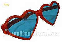 Огромные карнавальные очки "Сердечки" (с красной оправой)