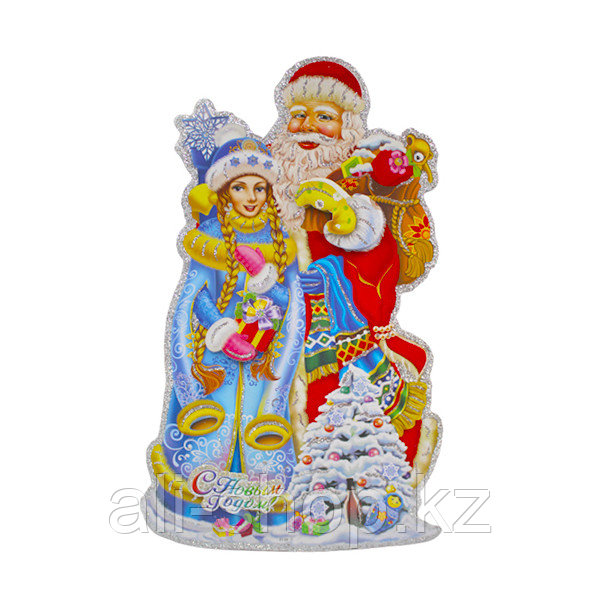 Наклейка "Дед мороз и Снегурочка" - фото 1 - id-p113502778