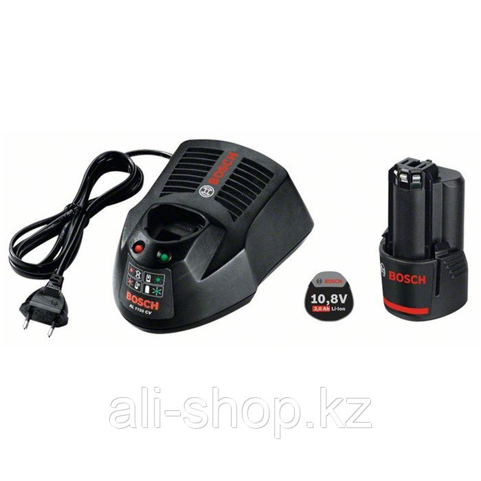 Комплект Bosch 1600Z00041, аккумулятор и зарядное устройство, 12В, 2 Ач - фото 1 - id-p113503604