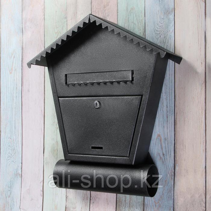 Ящик почтовый с замком, вертикальный, «Варшава», чёрный муар - фото 3 - id-p113504110