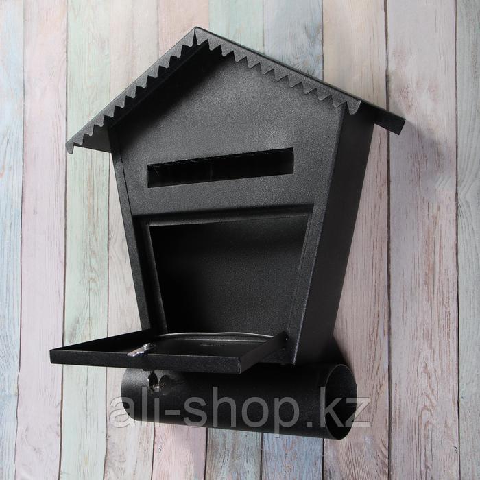Ящик почтовый с замком, вертикальный, «Варшава», чёрный муар - фото 4 - id-p113504110