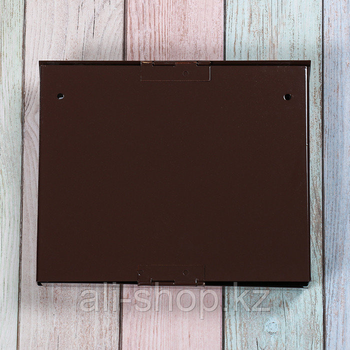Ящик почтовый с замком, горизонтальный «Мини», коричневый - фото 4 - id-p113504128