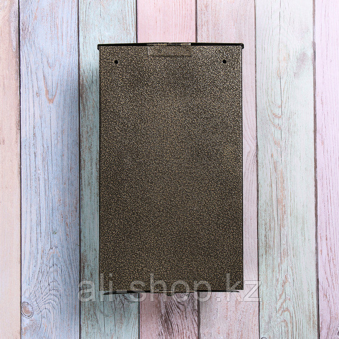 Ящик почтовый без замка (с петлёй), вертикальный, «Полукруглый», бронзовый - фото 5 - id-p113504134