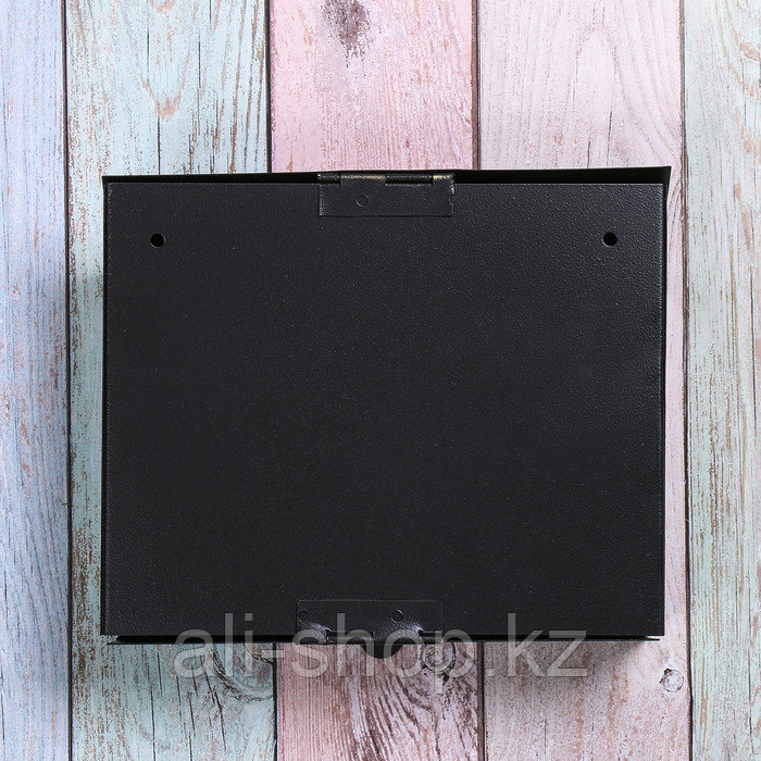 Ящик почтовый без замка (с петлёй), горизонтальный «Мини», чёрный - фото 5 - id-p113504165