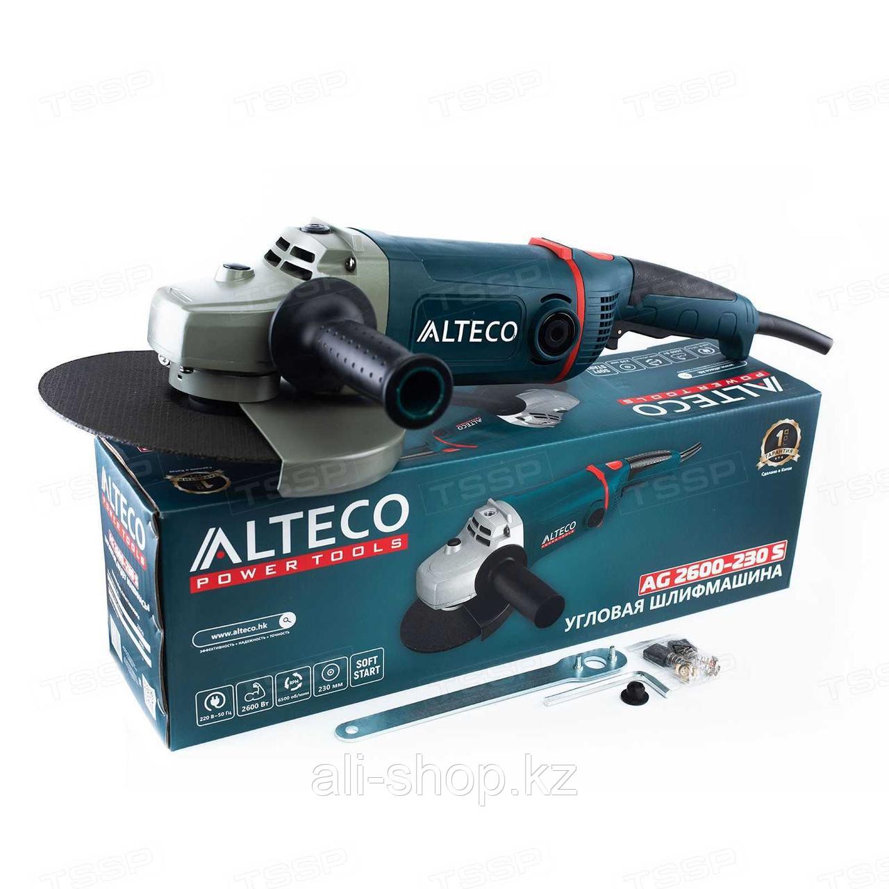 Угловая шлифмашина ALTECO AG 2600-230 S - фото 7 - id-p113507637
