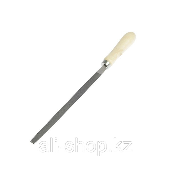 Напильник трехгранный "Вихрь" 73/6/4/3, 200 мм, деревянная рукоятка, для заточки цепей - фото 1 - id-p113506785