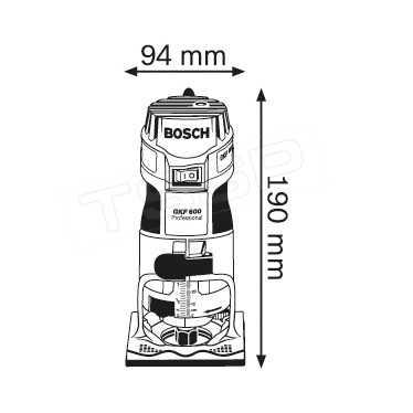 Кромочный фрезер Bosch GKF 600 Professional 060160A100 - фото 2 - id-p113508037