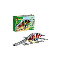 Lego Duplo 10872 Конструктор Лего Дупло Железнодорожный мост и рельсы