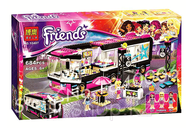 Lego Friends 41106 Лего Подружки Поп звезда: гастроли - фото 6 - id-p113512302