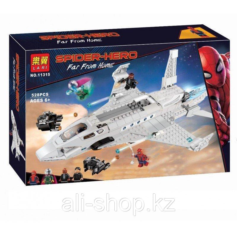 Конструктор Реактивный самолёт Старка и атака дрона LARI 11315 аналог Lego 76130 - фото 1 - id-p113511637