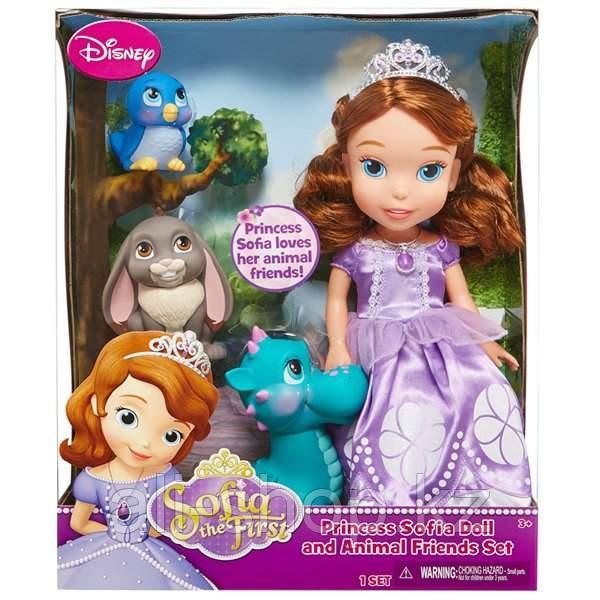 Disney Princess 931010 Игровой набор Принцессы Дисней София 37 см с 3 питомцами - фото 1 - id-p113514363