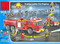 Конструктор BRICK ENLIGHTEN "Противопожарная служба / Fire Rescue" Арт.908 "Пожарная машина МЧС с ле ...