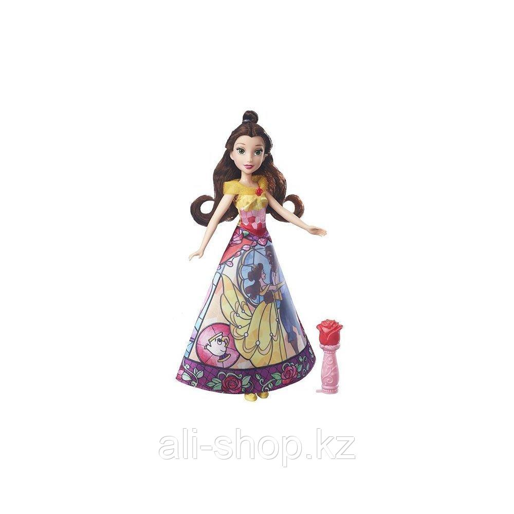 Hasbro Disney Princess B5295/B6850 Модная кукла Принцесса с проявляющимся принтом Белль - фото 1 - id-p113517314