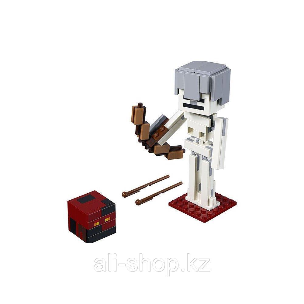 LEGO Minecraft 21150 Конструктор ЛЕГО Майнкрафт Большие фигурки Minecraft, скелет с кубом магмы - фото 2 - id-p113512485