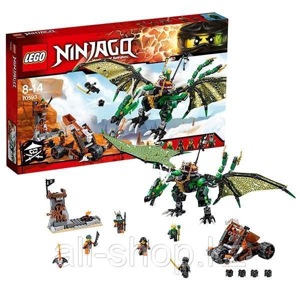 Lego Ninjago 70593 Лего Ниндзяго Зелёный Дракон - фото 1 - id-p113512564