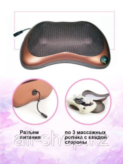 Massage pillow / Массажная подушка с термороликами и подогревом для дома и автомобиля/Массажер для ... - фото 6 - id-p113520226