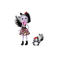 Mattel Enchantimals FXM72 Кукла с питомцем Скунси Седж