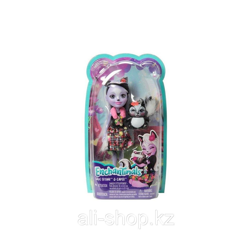 Mattel Enchantimals FXM72 Кукла с питомцем Скунси Седж - фото 3 - id-p113517576