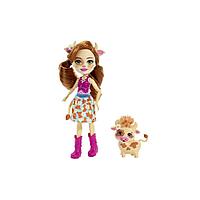 Mattel Enchantimals FXM77 Кукла с питомцем Коровка Кейли