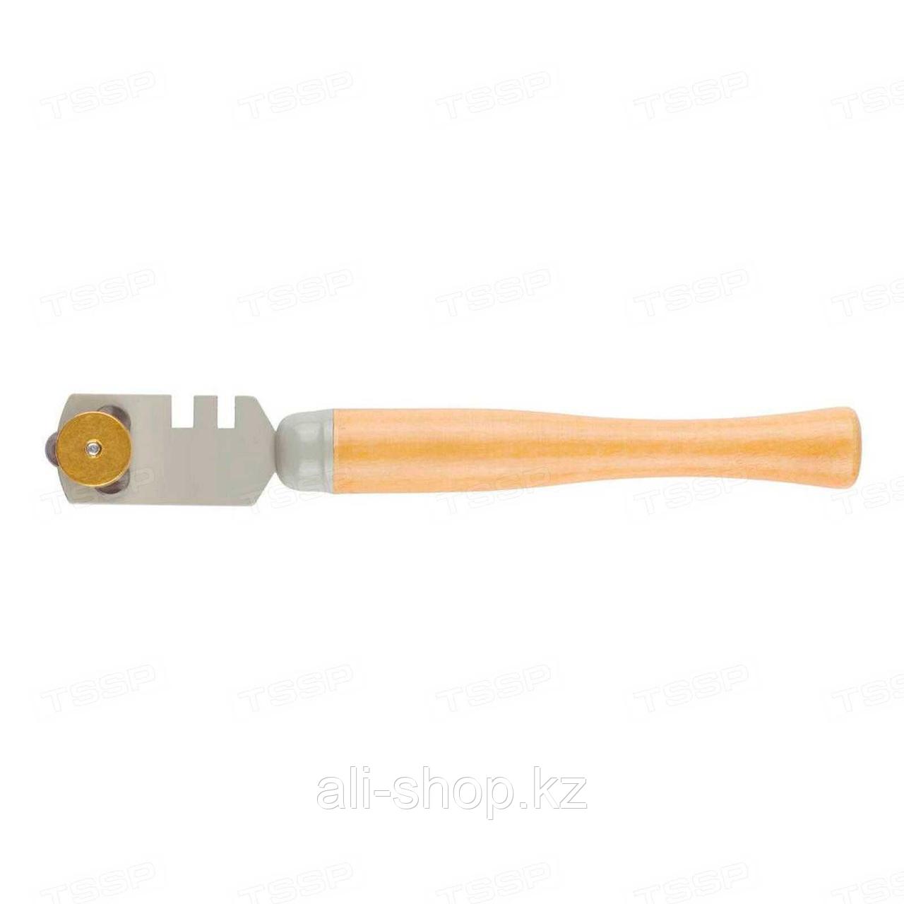 Стеклорез 3-х роликовый деревянная ручка STAYER Master 33613_z01 - фото 1 - id-p113509889