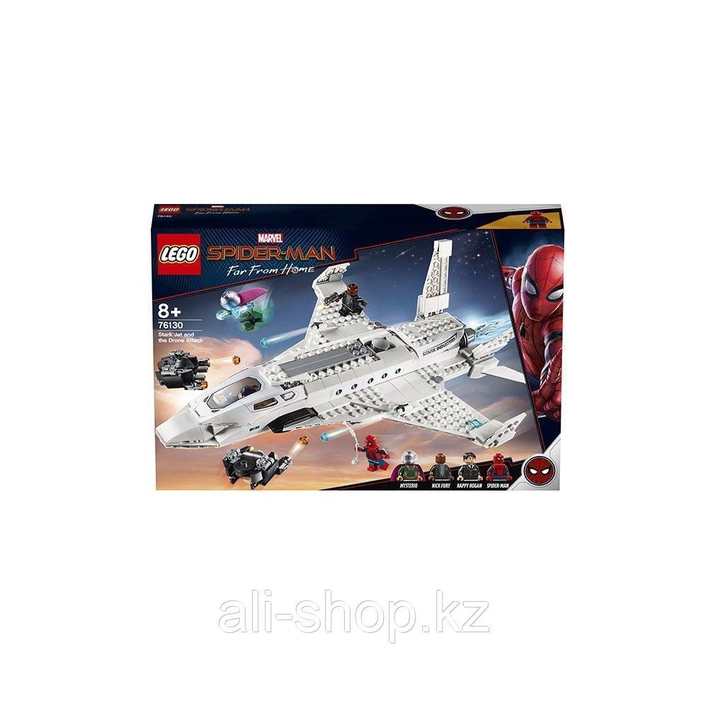LEGO Super Heroes 76130 Конструктор Лего Супер Герои Реактивный самолёт Старка и атака дрона - фото 3 - id-p113512830