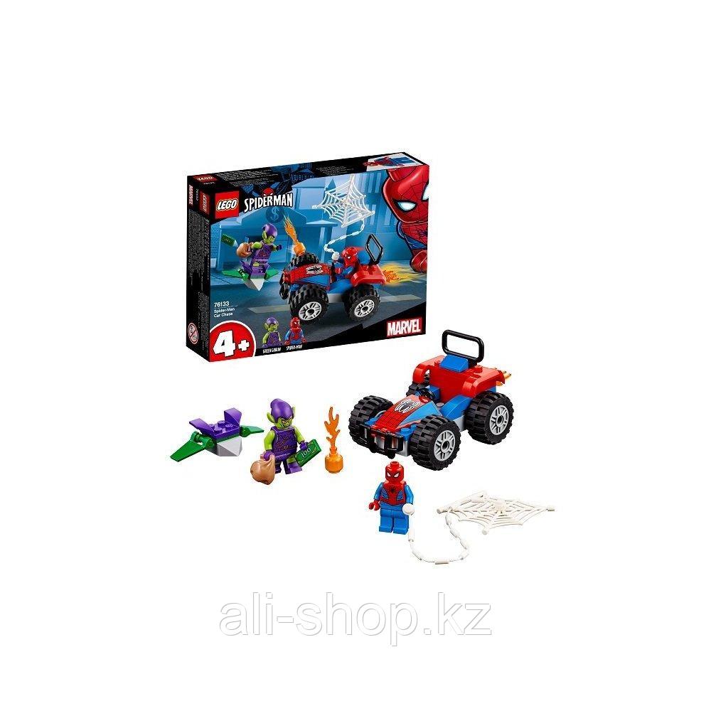 Lego Super Heroes 76133 Конструктор Лего Человек-паук: Автомобильная погоня Человека-паука - фото 1 - id-p113512832