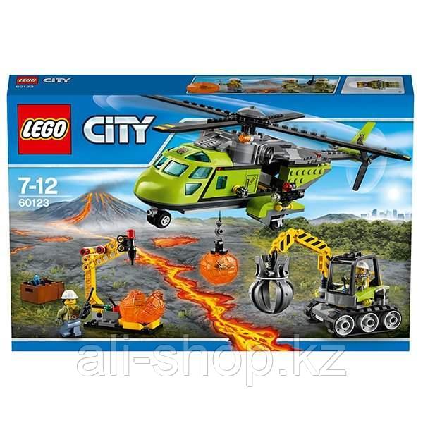 Lego City 60123 Лего Город Грузовой вертолёт исследователей вулканов - фото 1 - id-p113511953