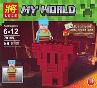 Конструктор LELE "MY WORLD / MINECRAFT / МАЙНКРАФТ" Арт.LELE-79159-D