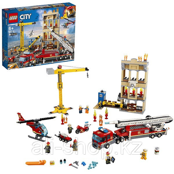 Lego City 60216 Конструктор Лего Город Пожарные: Центральная пожарная станция - фото 1 - id-p113512008