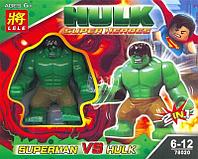 Конструктор LELE "SUPER HEROES / SUPER HEROES" Арт.78020 2в1 "HULK & SUPERMAN / ХАЛК және СУПЕРМЕН"
