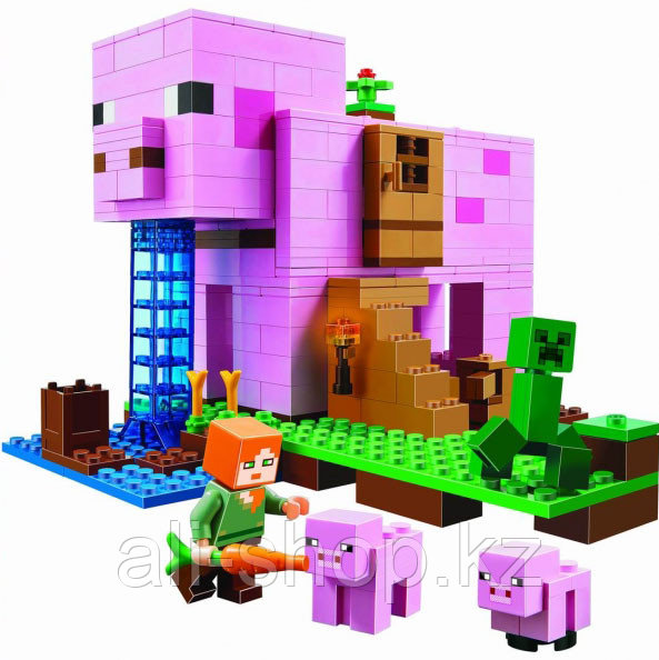 Конструктор Майнкрафт Дом-свинья T-11585 аналог LEGO 21170 - фото 2 - id-p113515799